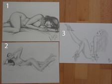 3 Aktzeichnungen – original