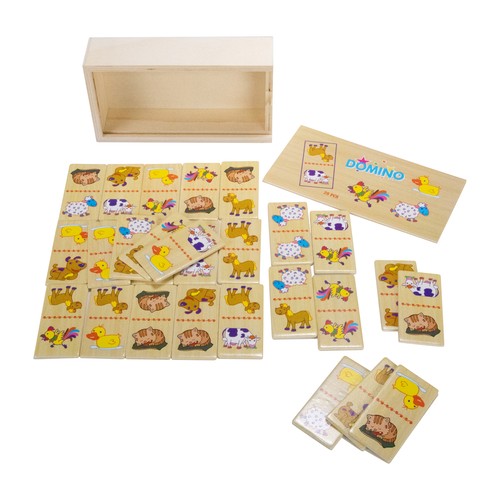 Gico holz domino - holz, tiere