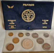 Münzset Monnaie de Paris - Fleurs de coins 1979 - France eingeschweißt 10 coins