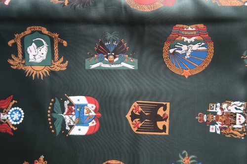 Futterstoff mit wappen - futterstoff,