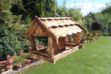 XXL Vogelhaus  Vogelfutterhaus Futterspender Vogelhäuschen Futterhaus Handarbeit