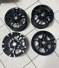 Neuwertige Alufelgen Anzio. Modell Turn. Typ TU 655. Schwarz. 6,5Jx15H2.