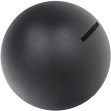 HMF Spardose Kugel mit Schlüssel Sparbüchse sw Ø10cm Geldspardose Sparschwein