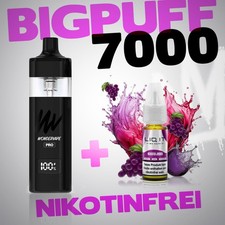 Wondervape  + Liquid  Big Puff Kit - Nikotinfrei - 0mg E-Zigarette Vape E-Shisha