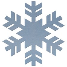 Hellblaue Filz Schneeflocke V1