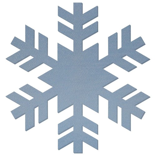 Hellblaue filz schneeflocke - hellblaue, v1