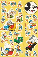 ✪ MICKY MAUS MAGAZIN Donald Duck, Ehapa/Disney STICKER/AUFKLEBER-BOGEN