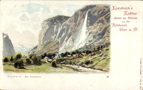 Litho lauterbrunnen kanton - lauterbrunnen,