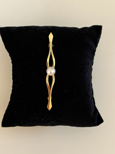 Vintage gelb gold 333 brosche - gelb,