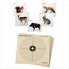 OAKWOOD Zielscheiben 14x14 & 17x17 | versch. Motive | für Luftgewehr Softair