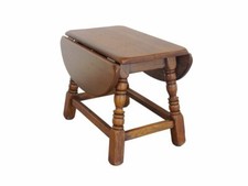 Beistelltisch Gateleg Tisch Telefontisch Eiche 50er Jahre 35/64x42x50 cm (4218)