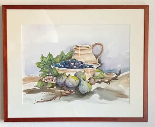 Original aquarell stillleben - aquarell,