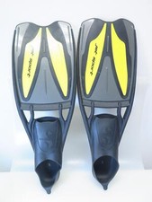 Scubapro Jet Sport Geräteflossen Gr. XL US 13-14 schwarz gelb Flossen Smoke