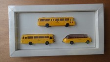 WIKING H0 Postreklame 1993 Set mit 3 Bussen Büssing Senator  MB O 302 SETRA Bus