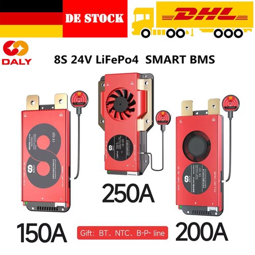 Daly smart bms lifepo4 - 8s, 24v