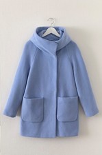 Hallhuber Mantel hellblau blau