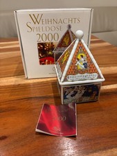 Hutschenreuther Weihnachts Spieldose 2000 Spieluhr Porzellan Ole Winter  OVP