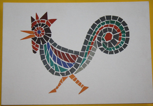 Hahn glass mosaic in - glass,