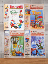 Malvorlagen terrakotta Tontöpfe Tiere Maritim Lilien + Zwerge Transfers  NEU