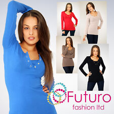 Sexy Bluse mit Druckknöpfen &