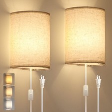 Plug in Wall Sconce, 3 Color