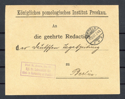 Beleg königlisches - beleg, dr
