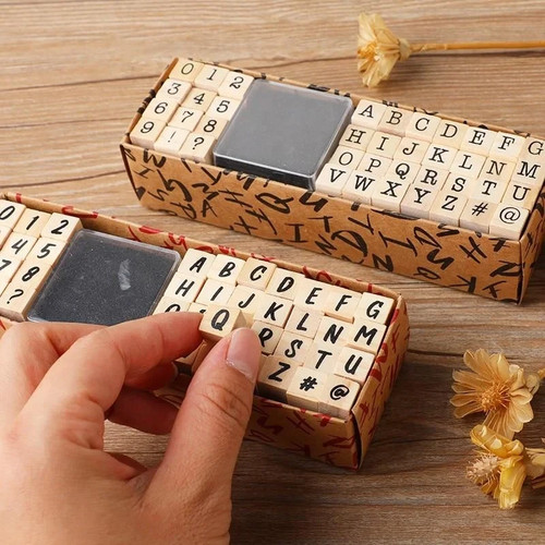 Stück alphabet stempel - 40,