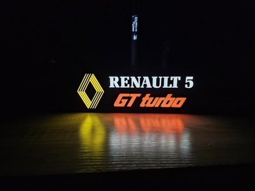 Renault turbo led schild - 5,