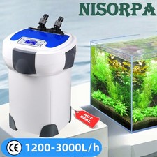Außenfilter 3000L/h Aquariumfilter Fischtank Aquarium mit UV Durchflussregelung