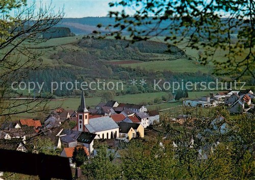 Stadtkyll panorama mit kirche - panorama,