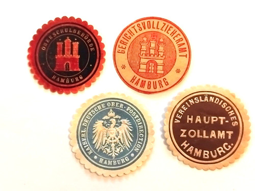Siegelmarken hamburg - siegelmarken,