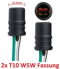 2 W5W Lampenfassung Auto Fassung Lampensockel Gummi Standlicht Parklicht T10 W3W
