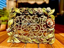 Ciel Bilderrahmen Swarovski Kristalle Metall, mit Emaile Rarität, Sammlerstück