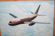 AK Airliner Postcard  Flugzeug BRAATHENS SAFE B.737 airline issue I
