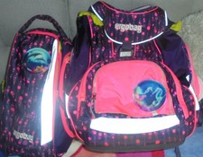 Ergoback - Ozean Tauchbär Schulrucksack-Set incl. Sportbeutel - Lila 10 Klettis