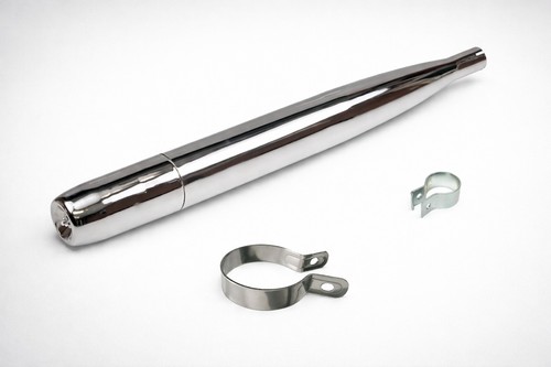 Auspuff chrom 28mm - 28mm, für