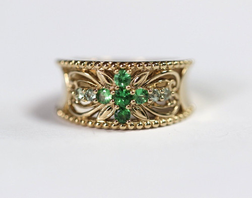 Tsavorit ring farbwechsel - tsavorit,