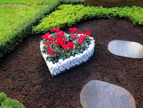 42x42x10cm herz mit - , korb