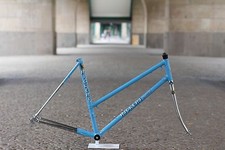 Hugo Rickert Damen Rennrad / 51cm / light blue / Reynolds 531 Frame Fork Vintage