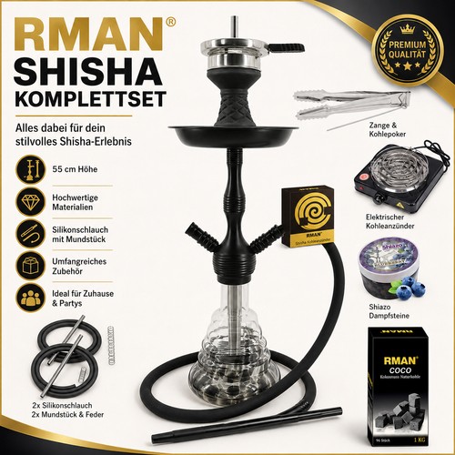 Rman shisha 55cm wasserpfeife - shisha,