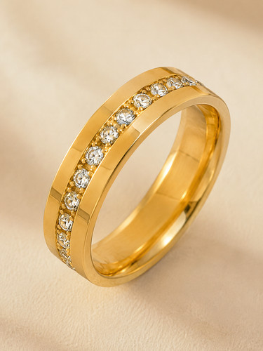 Edelstahl ring gold silber mit - edelstahl,
