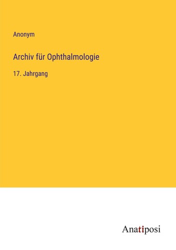 Archiv für ophthalmologie - für,