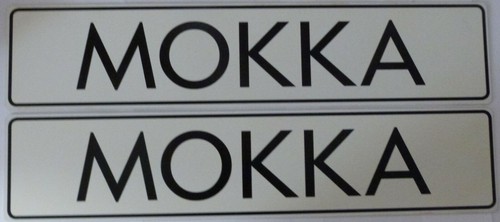 Typenschild opel mokka - opel,