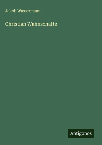 Jakob wassermann christian - jakob, |