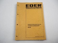 Eder M 835 B Hydraulikbagger Ersatzteilliste Ersatzteilkatalog 1989
