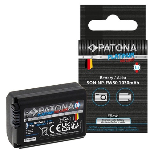 Akku für sony fw50 mit - für, usb