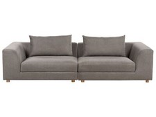 3-Sitzer Sofa Stoffbezug braun