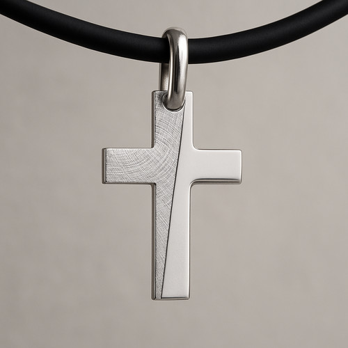 Männer kreuz anhänger massiv - männer,
