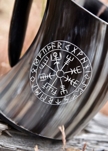 Bierkrug aus horn - bierkrug, –