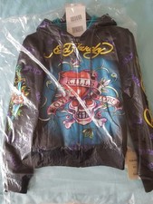 Orginal Ed Hardy Lederjacke